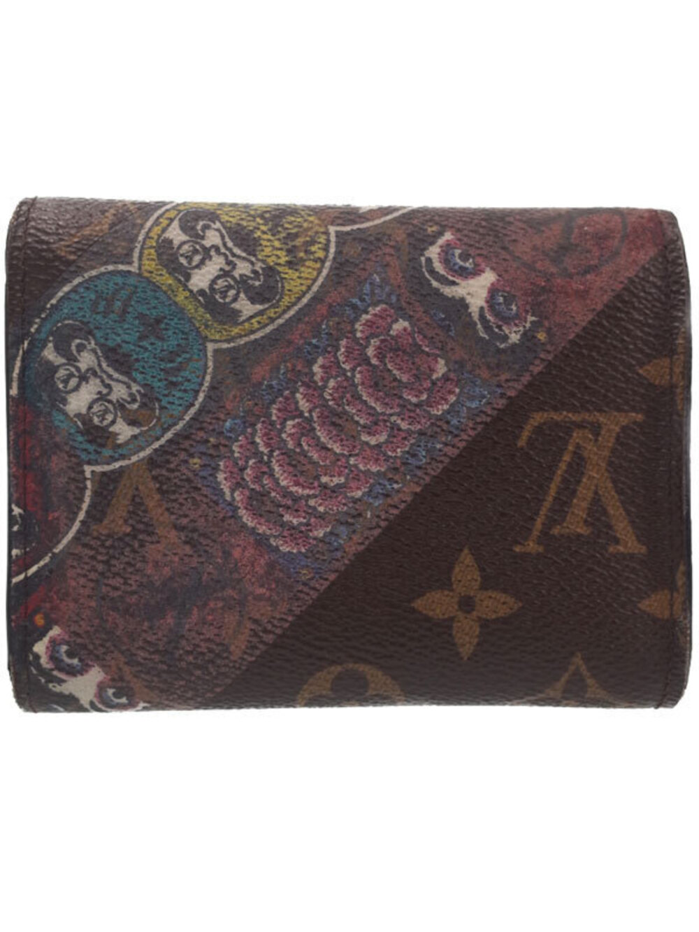 Louis Vuitton Short Monogram Victorine fold Tri Wallet Portefeuille Brown